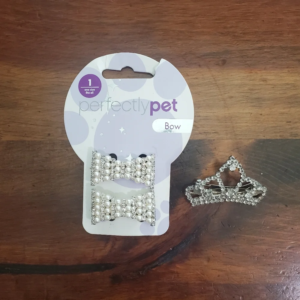 New Beautiful Dog Grooming Barrettes Hair Bows